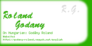 roland godany business card